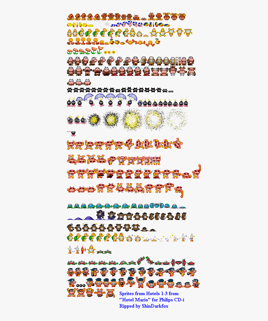 Hotel Mario Sprites , Png Download - Hotel Mario Sprite, Transparent Png