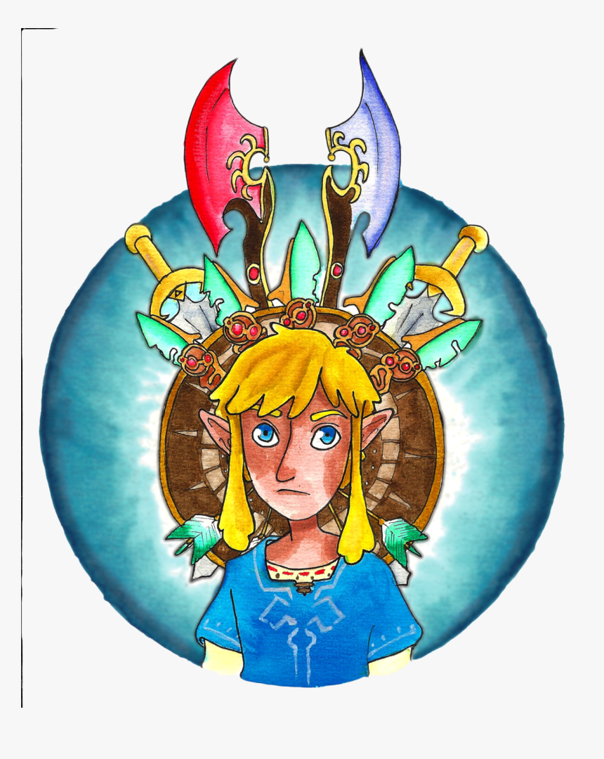 Breath Of The Wild Link 
i Absolutely Love This Game - Cartoon, HD Png Download