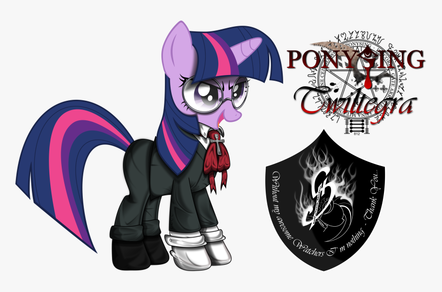 812 Hellsing Integra Hellsing Alucard Twilight Sparkle - My Little Pony Hellsing, HD Png Download
