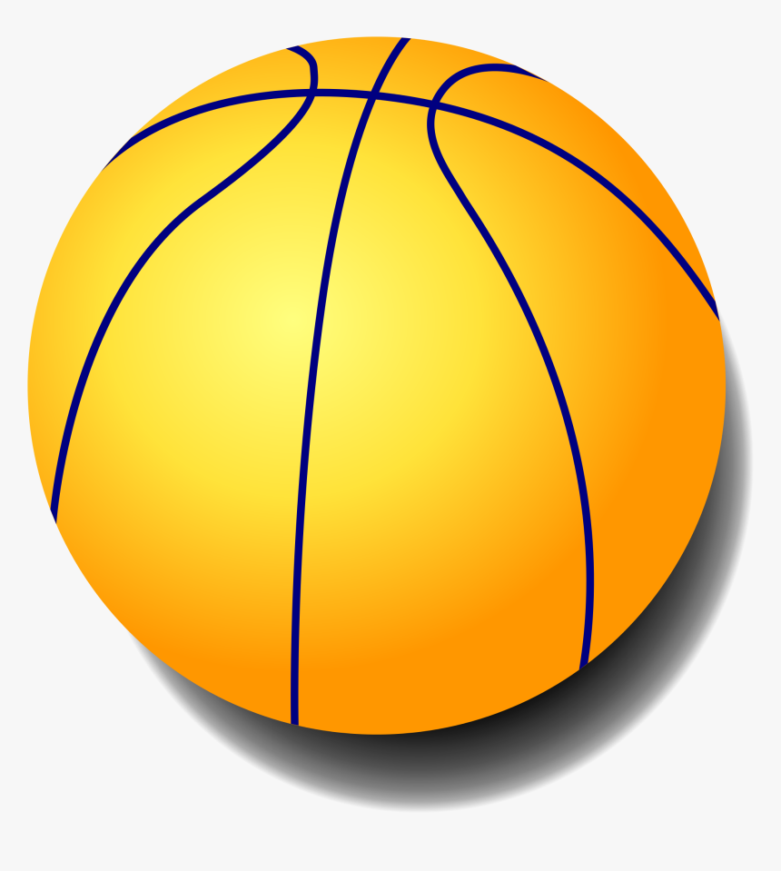 Basketball Light Yellow Transparent Images - Basketball Ball Yellow, HD Png Download