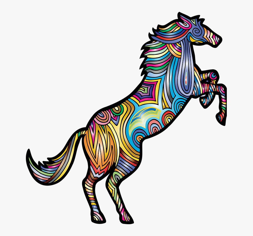 Colorful Horse, HD Png Download