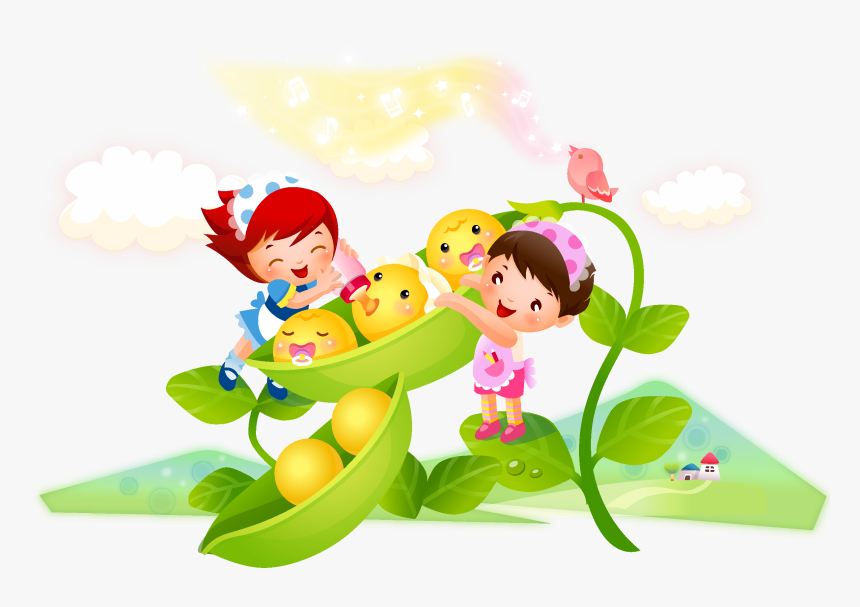 Cartoon Child Drawing Clip Art Little Girl - Children Cartoon Png, Transparent Png