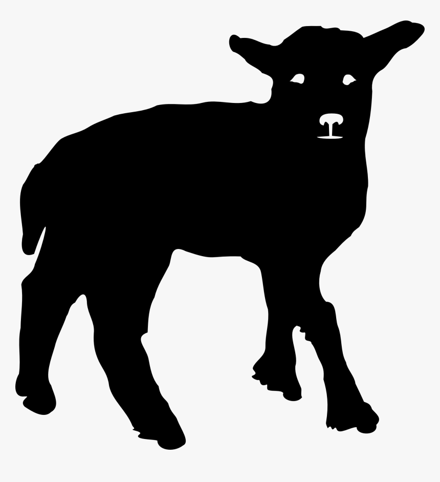 Lamb Silhouette Svg Clip Arts - Lamb Silhouette Clip Art, HD Png Download