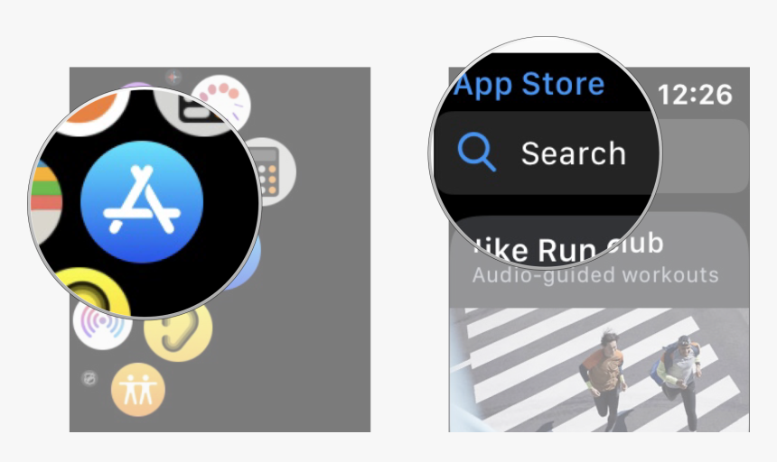 Press The Digital Crown To Go To The Home Screen, Tap - App Store Apple Watch, HD Png Download