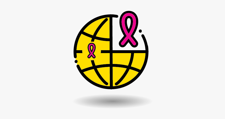 Breast Cancer Charity Partner - Icon Vector Globe Png, Transparent Png
