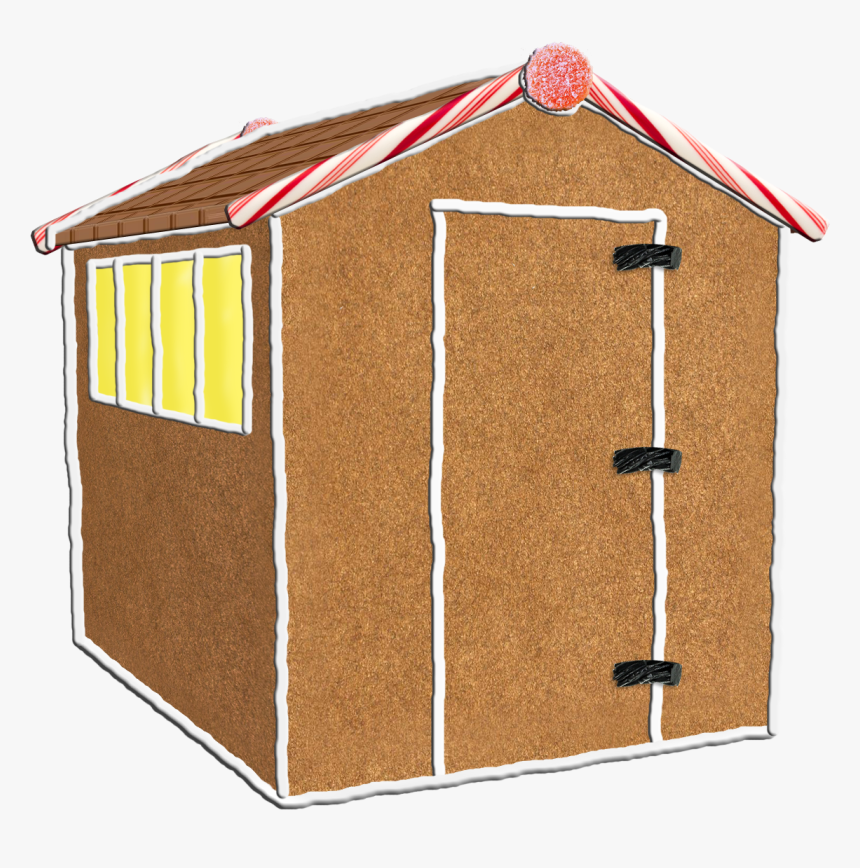 Shed , Png Download - Gingerbread House Shed, Transparent Png