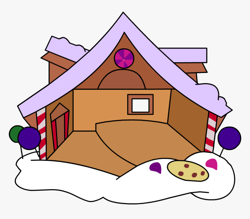 Transparent Gingerbread House Candy Clipart, HD Png Download