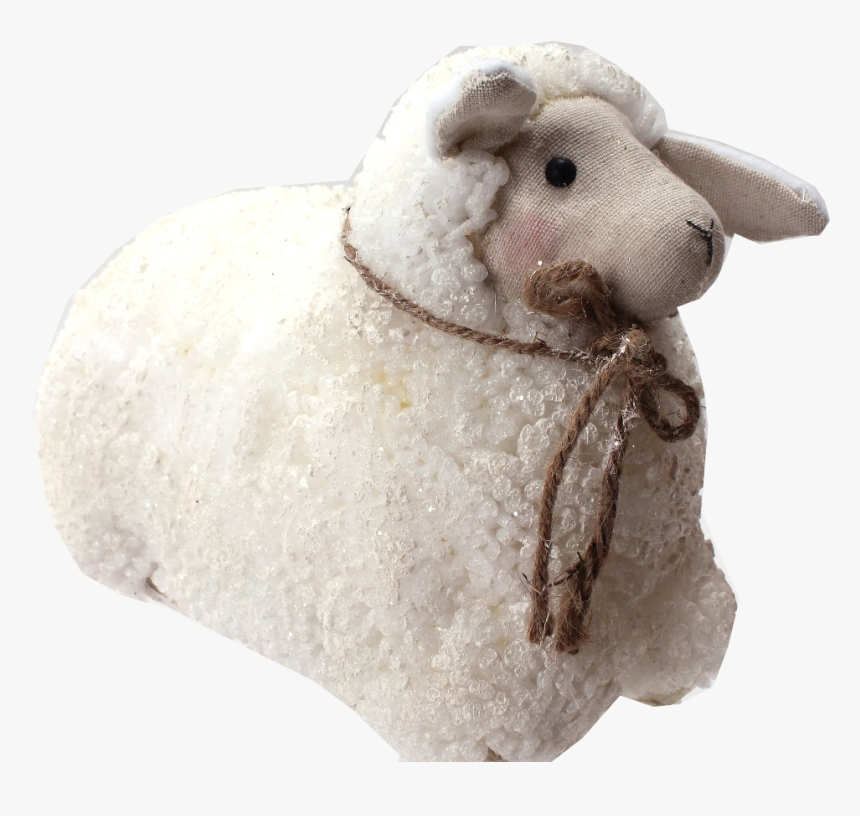 Sitting Winter Snow Lamb - Sheep, HD Png Download