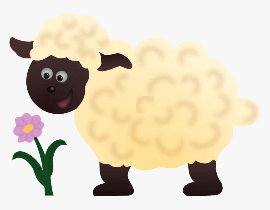 Sheep,livestock,food - Cute Transparent Background Sheep Clipart Png, Png Download