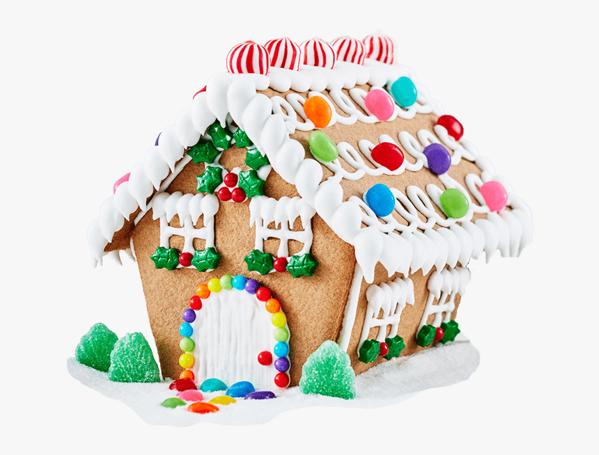 Christmas Decorated House Kit - Winter Gingerbread Houses Kits, HD Png Download