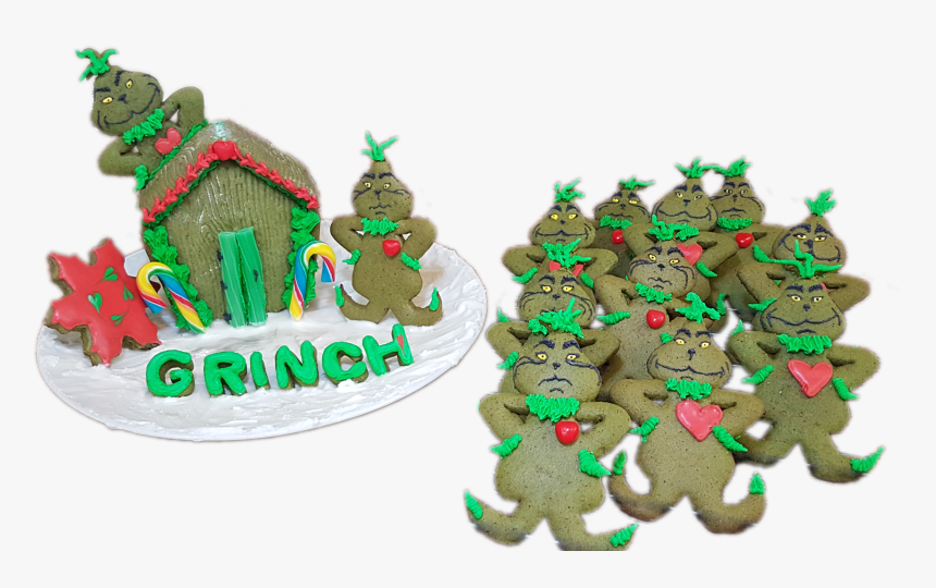 Grinch Gingerbread Men Cookies Pinn - Gingerbread, HD Png Download
