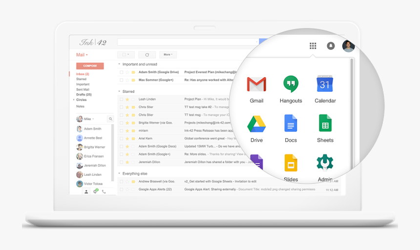 Googledocsdrive - Gmail G Suite, HD Png Download