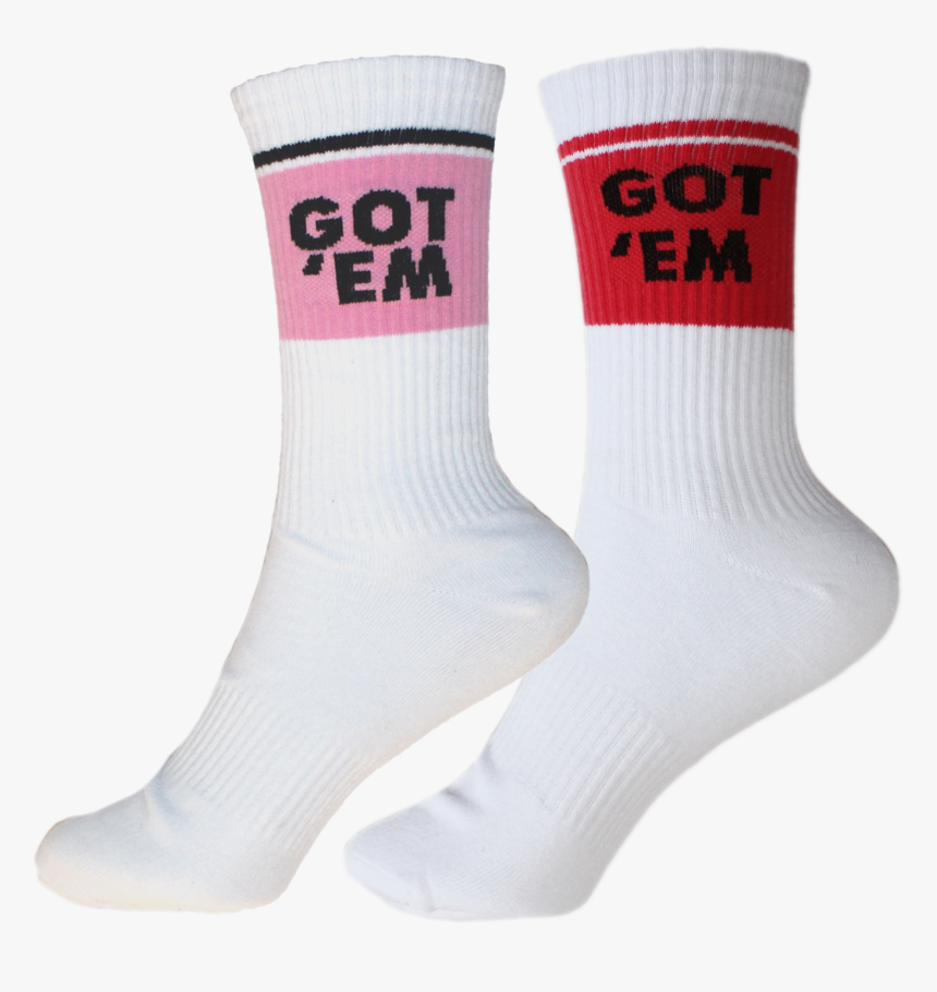 Image Of Pack Got Em Red/pink Sock - Hockey Sock, HD Png Download
