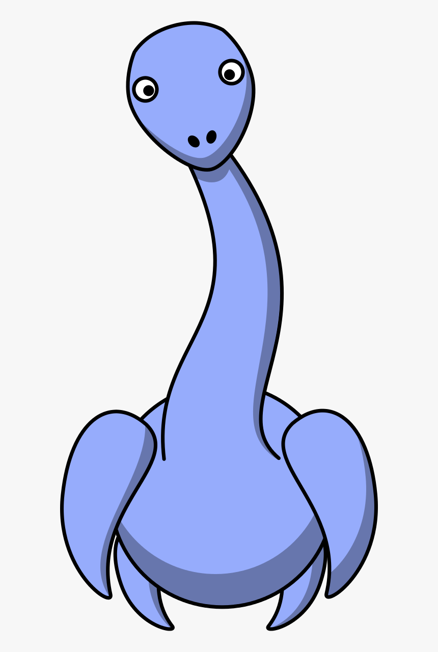 Cartoon Plesiosaur Clipart By Studiofibonacci - Loch Ness Monster Clipart, HD Png Download