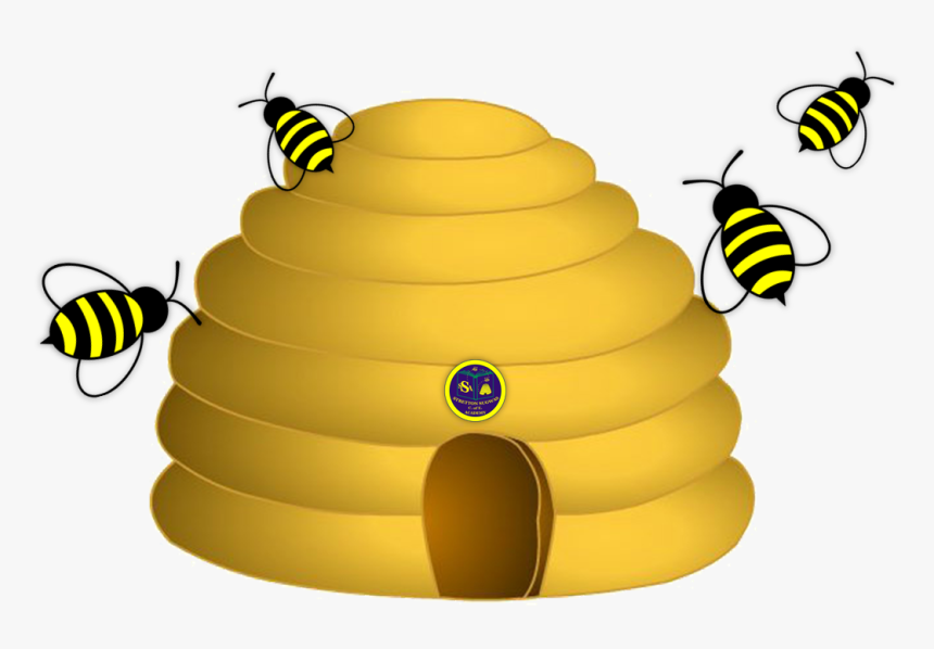 Bee Hive Clipart Yellow Bee - Transparent Bee Hive Clip Art, HD Png Download