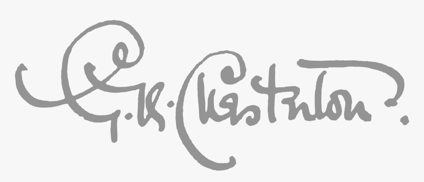Gk Chesterton Signature, HD Png Download