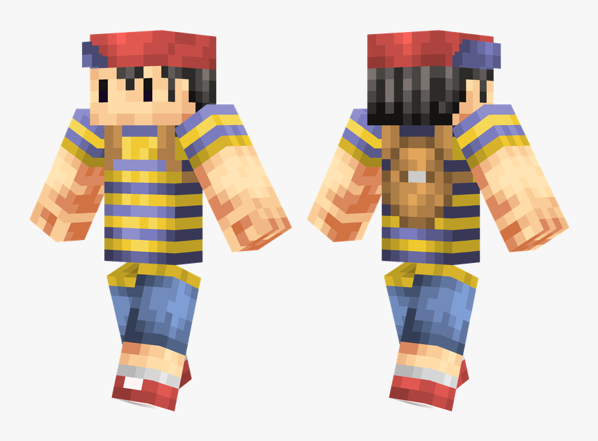 Minecraft Ness Skin, HD Png Download