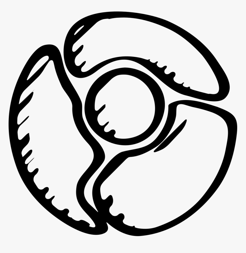 Google Chrome Sketched Logo Variant - Google Chrome, HD Png Download