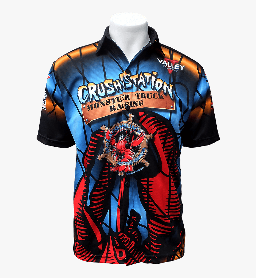 Crushstation Sublimated Crew Shirt - T Shirt Monster Truck Sublimer, HD Png Download