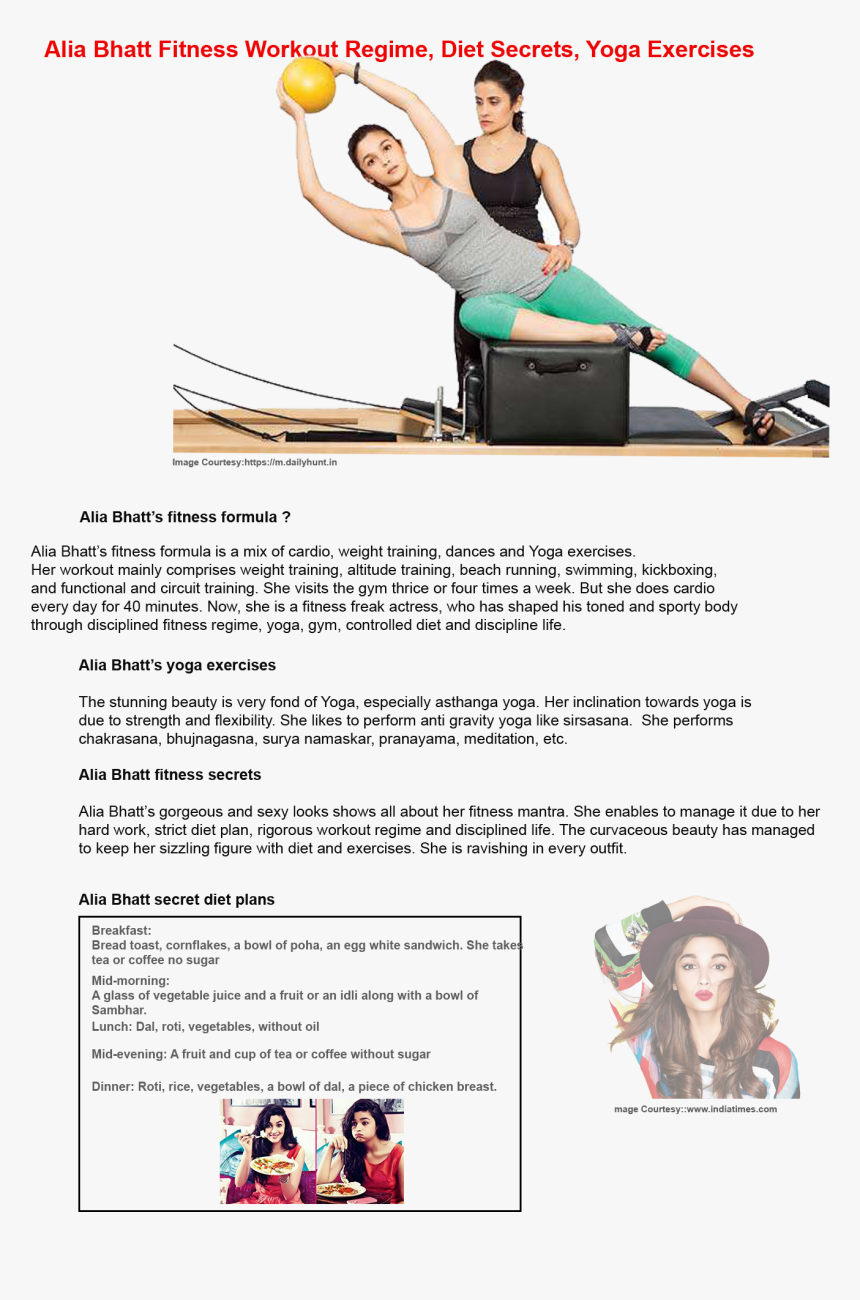 Alia Bhatt Gym Workout - Alia Bhatt Leg Workout, HD Png Download