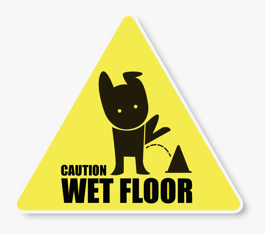 Wet Floor Sign By Perfect-reality - Cartoon Floor Slippery Png, Transparent Png