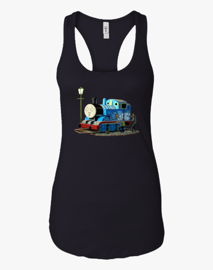 Banksy Thomas The Tank Engine Racerback Tank T-shirts - Thomas The Tank Engine, HD Png Download