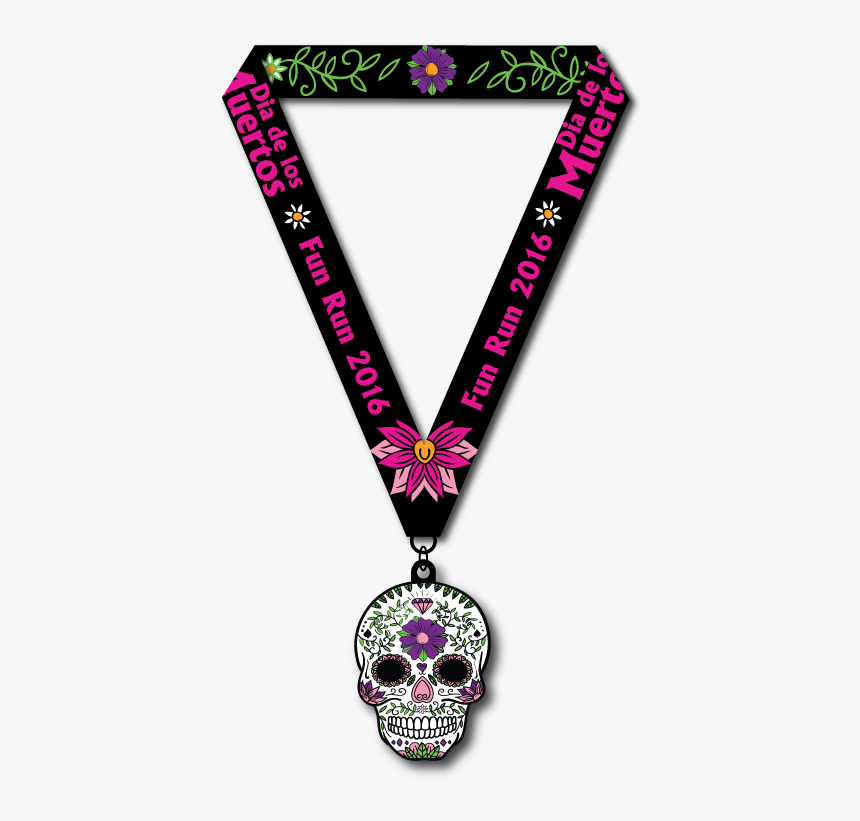 Media Item - Dia De Los Muertos Race Medal, HD Png Download