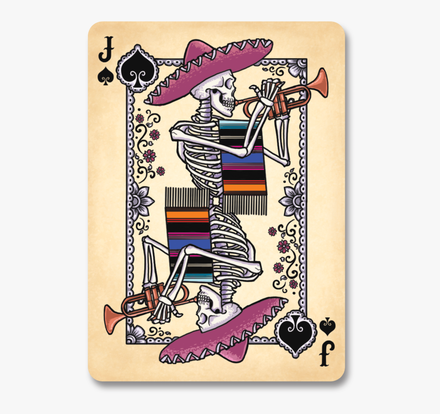 Dia De Los Muertos Cards Spades, HD Png Download