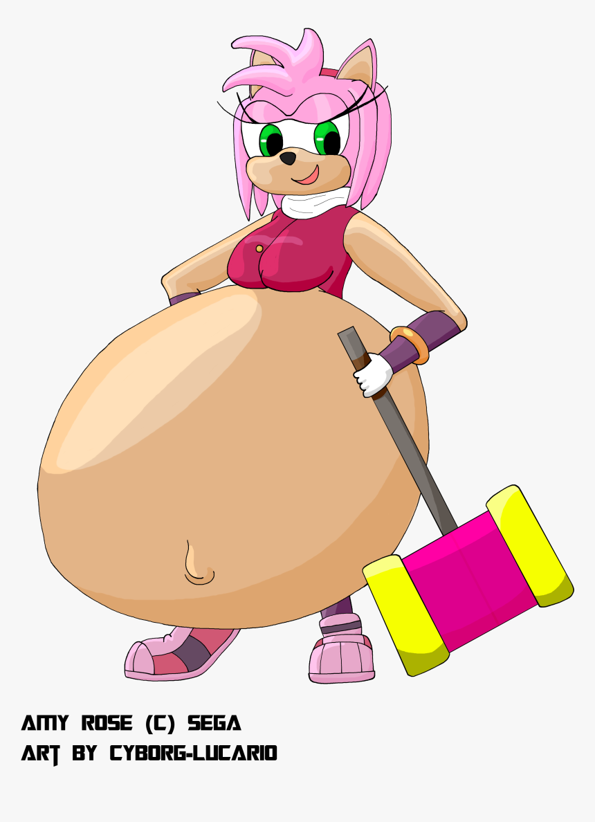 Big Boom Amy Rose - Cartoon, HD Png Download