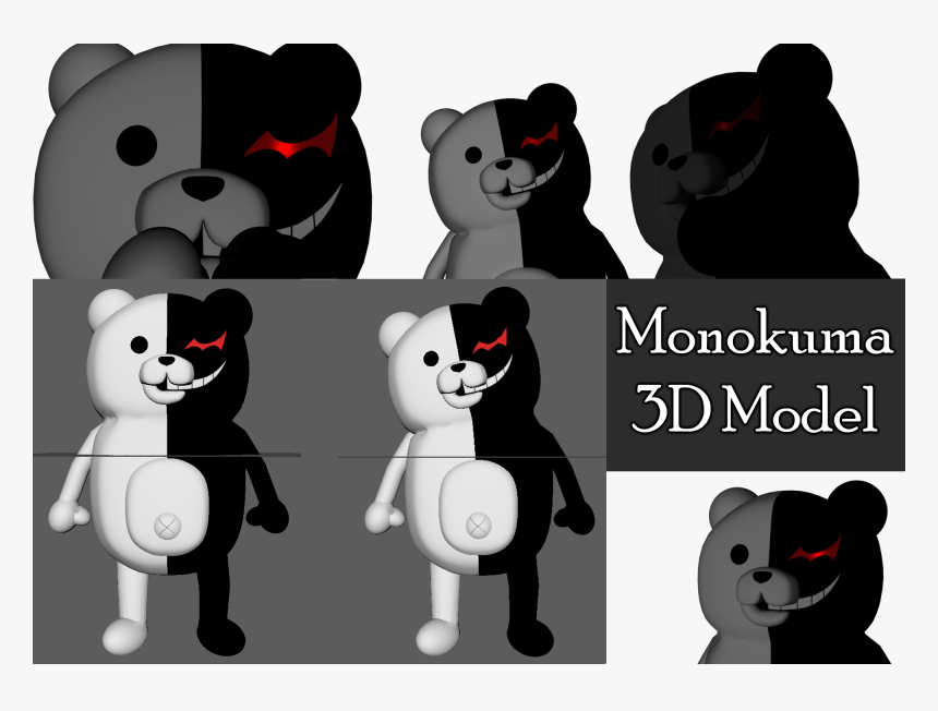 Monokuma 3d, HD Png Download