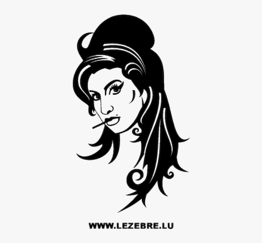 Vector Graphics Portrait Drawing Amy Rose Image - Amy Winehouse Logo Vector, HD Png Download