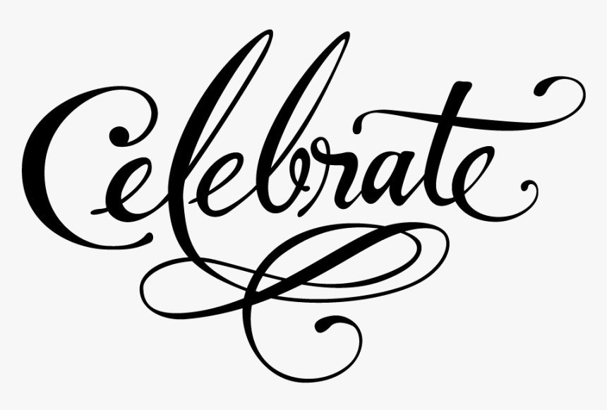 Celebrate Word Art Png, Transparent Png