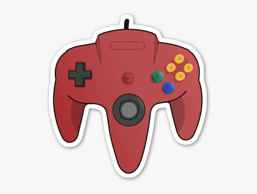 N64 Controller Sticker - Stickers N64, HD Png Download
