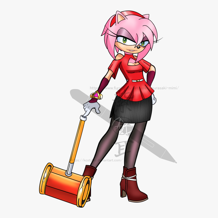 Spotlight Amy Rose - Cartoon, HD Png Download