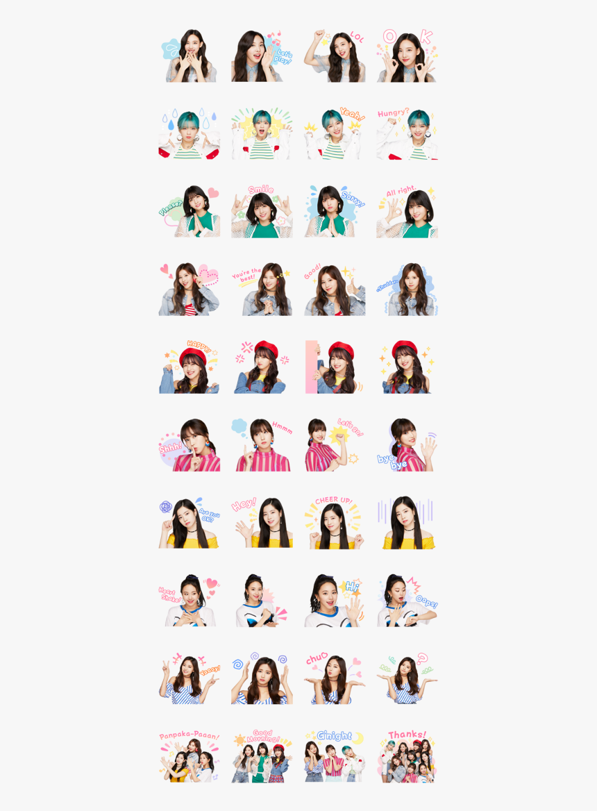 Twice Line Stickers Png, Transparent Png