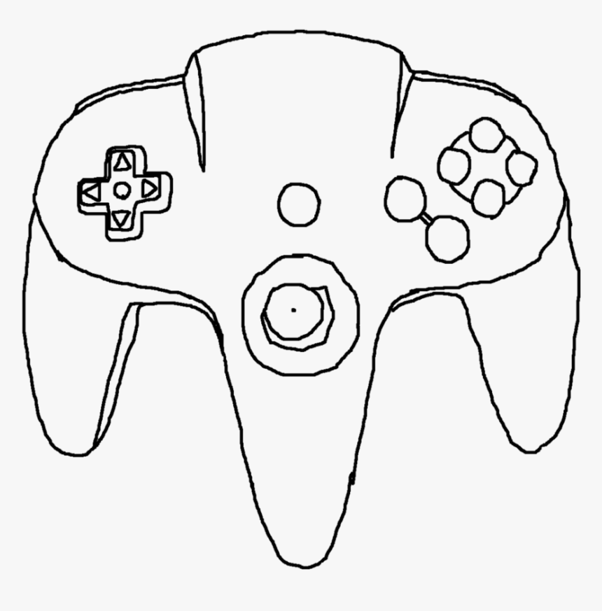 Drawn Controller N64 - Drawn Controller, HD Png Download