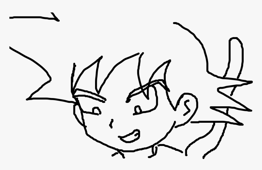 Kid Goku , Png Download - Line Art, Transparent Png