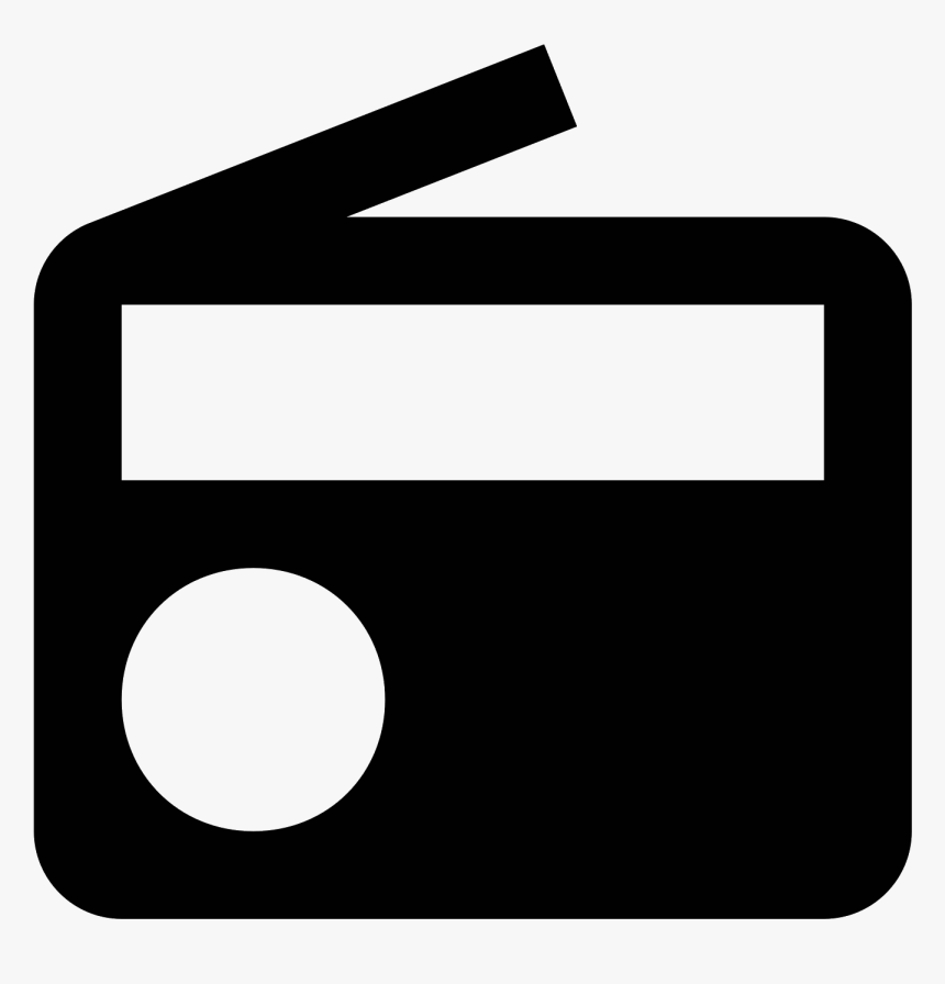 Iconos Radio Png - White Square Music Icon, Transparent Png