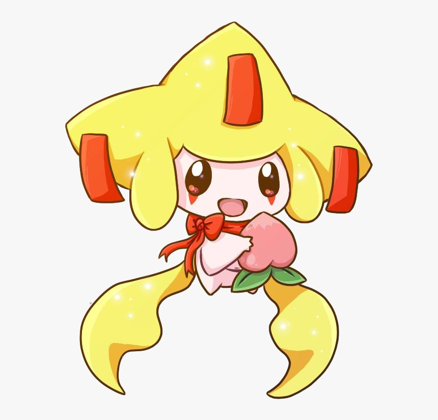 #pokemon #jirachi #wish #cute #peach #freetoedit - Shiny Jirachi Fanart, HD Png Download