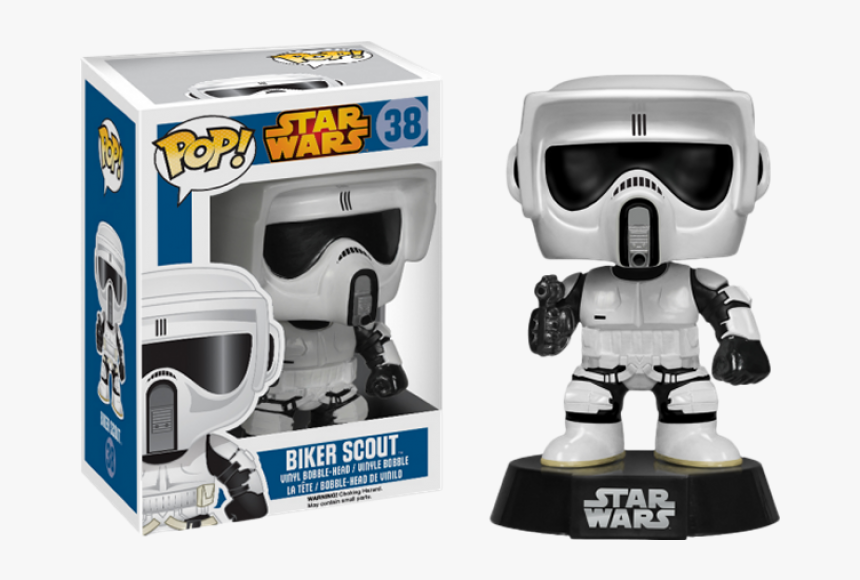 Funko Pop Star Wars Biker Scout, HD Png Download