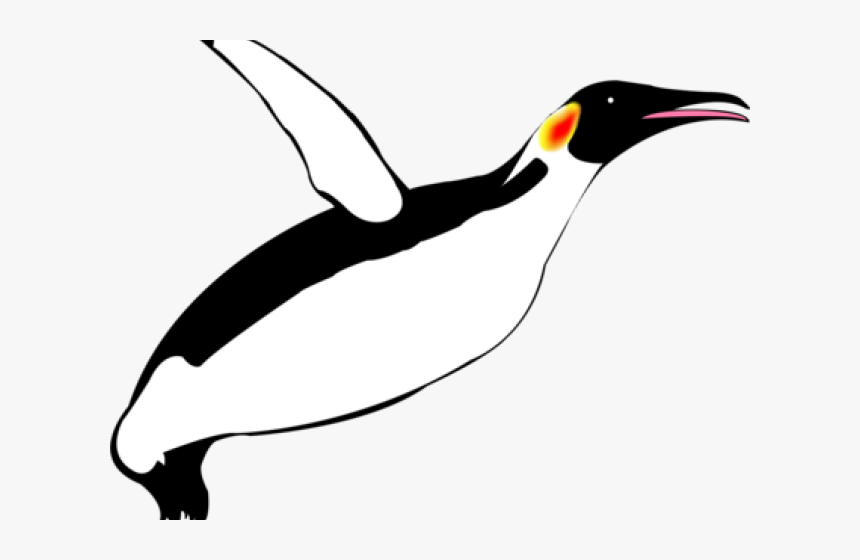 Emperor Penguin Clipart Svg - Flying Penguin Png, Transparent Png