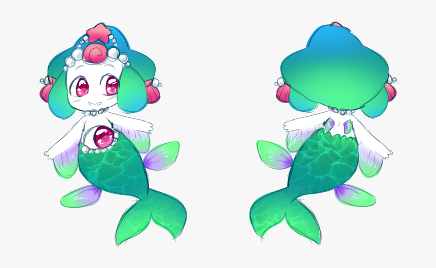 Mermaid Jirachi~ - Cartoon, HD Png Download