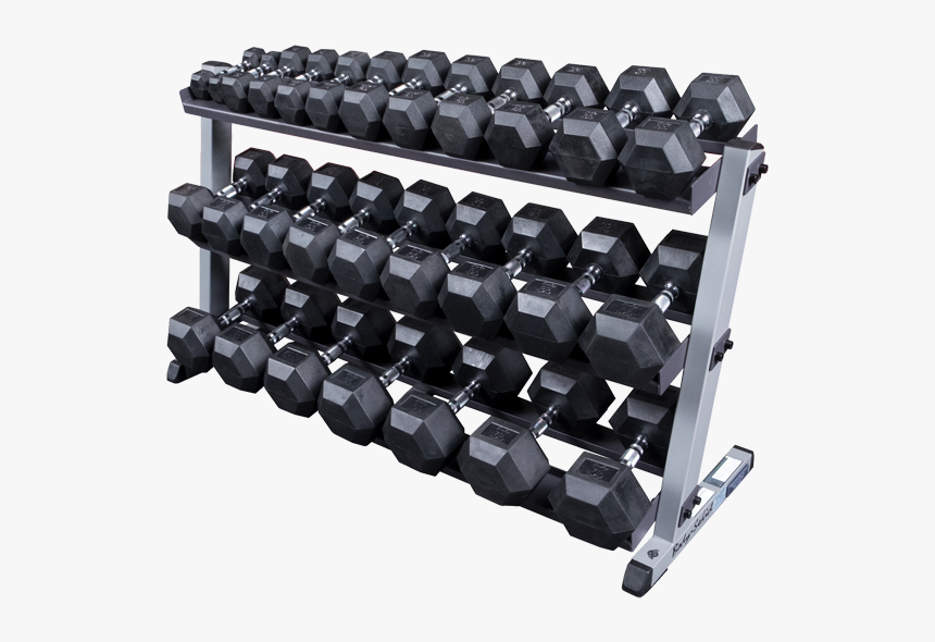 Body Solid Hex Dumbbell Rack, HD Png Download
