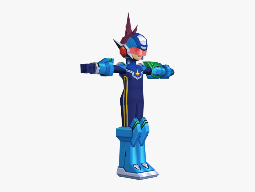 Download Zip Archive - Megaman Starforce 3d Model, HD Png Download