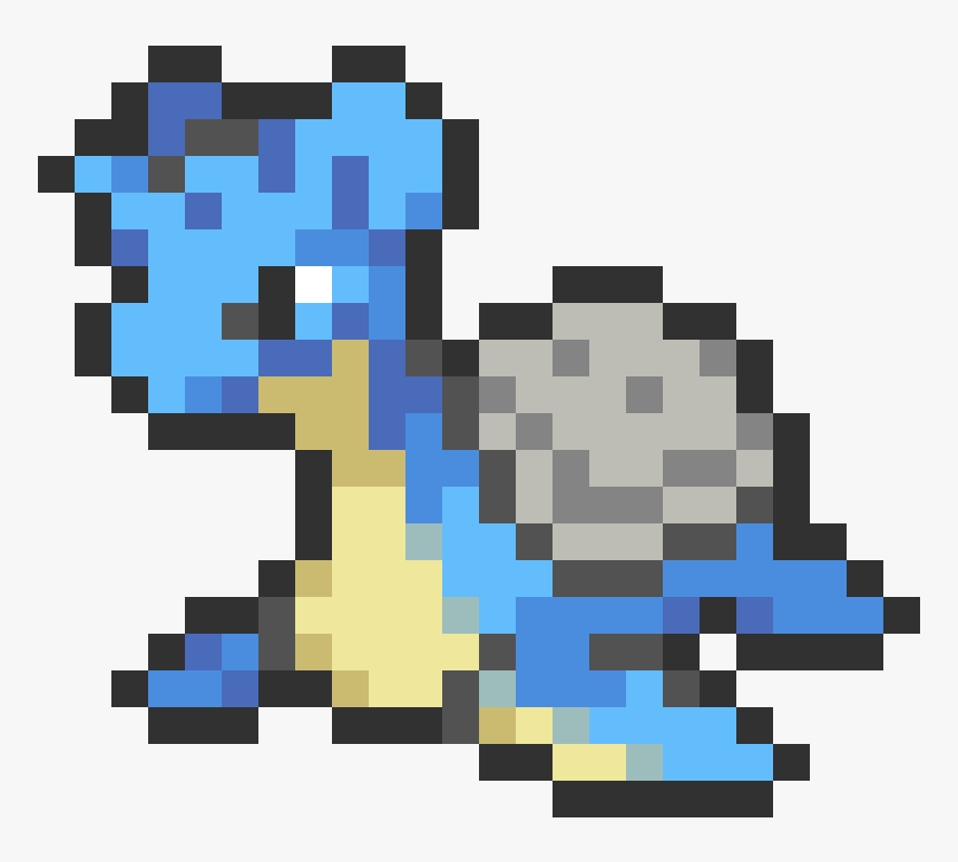 #131 Lapras Mini Sprite By Andruru - Pixel Art Charmander, HD Png Download