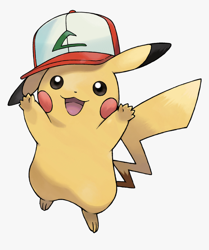 Pikachu Clipart Pokemon Sun Moon - Pokemon Ash Hat Pikachu, HD Png Download