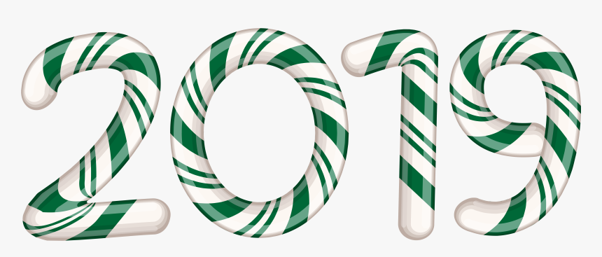 Candy Cane Clipart Winter Christmas Collection And - 2018 In Candy Canes, HD Png Download