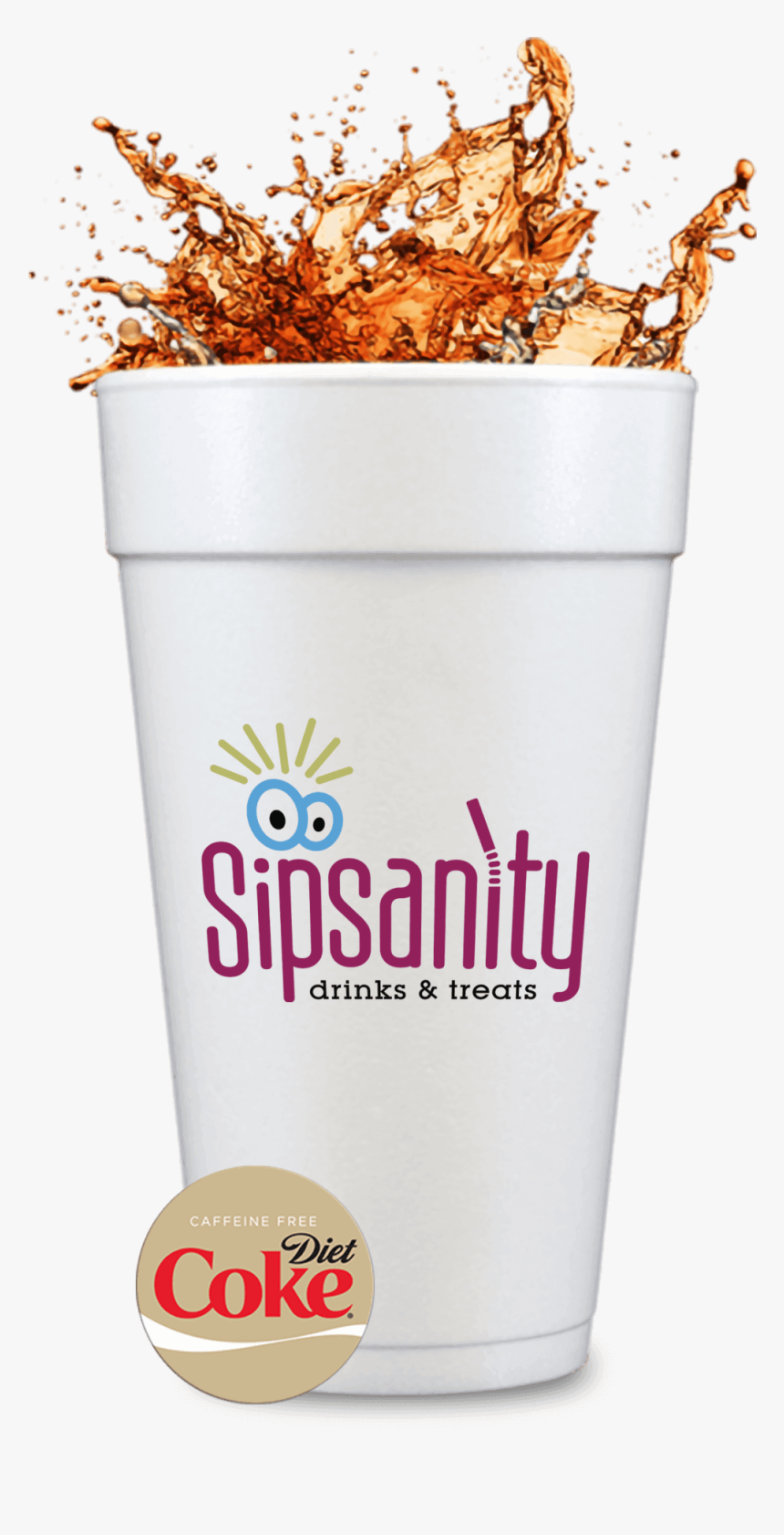 Diet Coke Caffeine Free - Sipsanity, HD Png Download