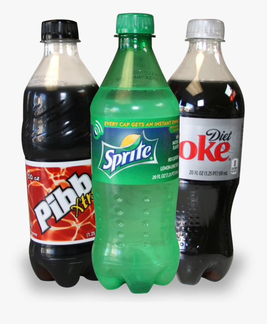 20oz Bottles Mr Pibb Sprite Diet Coke - Coca-cola, HD Png Download