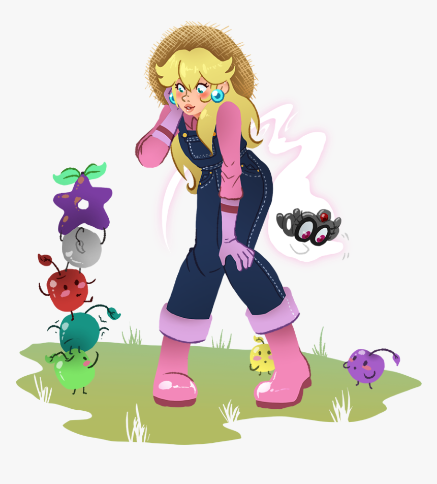 Peach And Tiara Visit Stardew Valley Watch The Speedpaint - Mario Cappy Princess Peach, HD Png Download